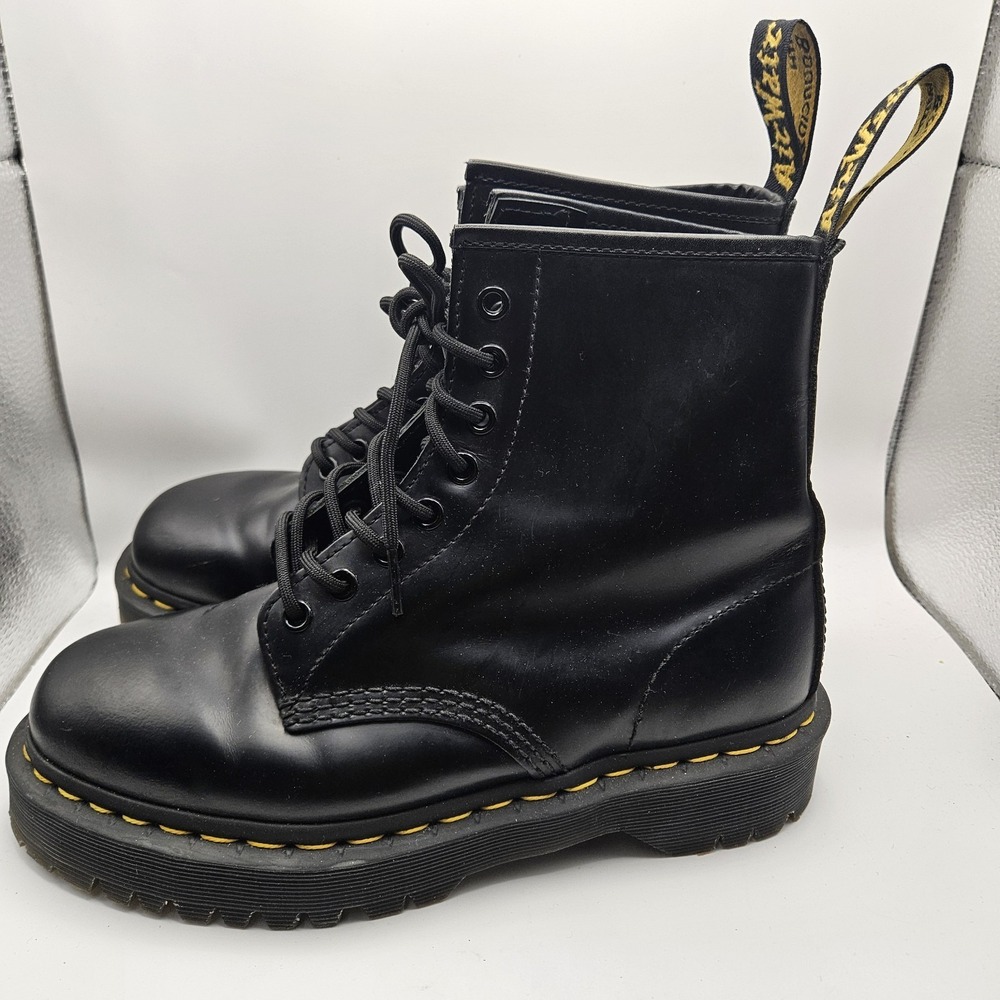Dr. Martens Unisex Bex 1460 Smooth Leather Combat Grunge Boots 25345 Size W8 M7 - Picture 4 of 9